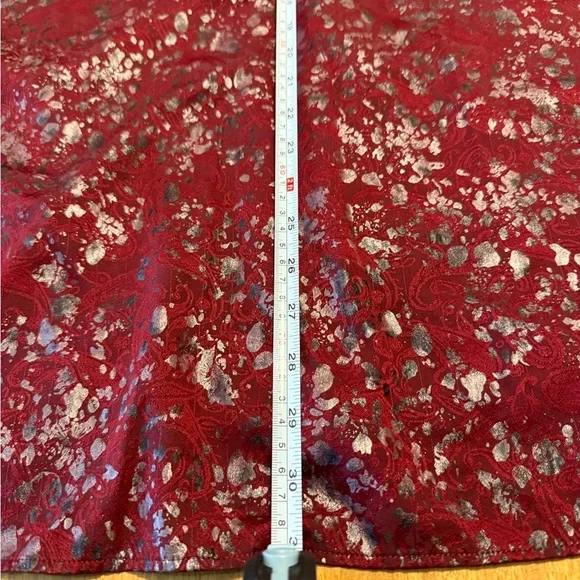 Paisley Jaquard Foil Button Down Shirt size XL